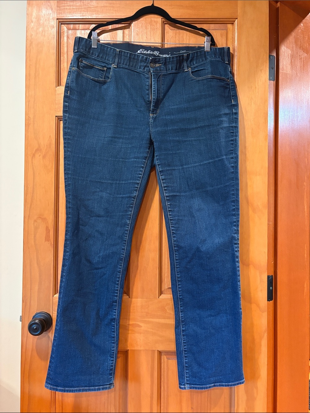 Eddie Bauer Women's Dark Blue Boot-Cut Jeans